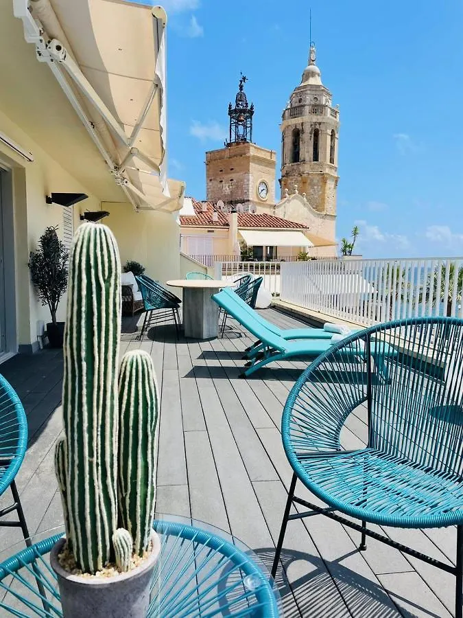 Atico Con Fantasticas Vistas Al Mar Y La Iglesia Apartment Sitges Spain